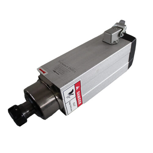 3.5 kW 18000 RPM 220V/380V Air Cooled Square CNC Spindle Motor
