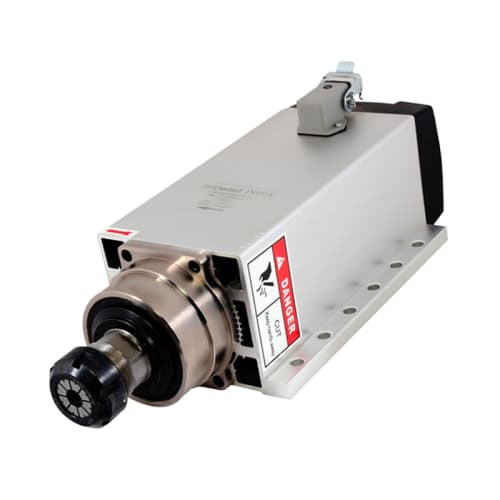 6.0 kW 18000 RPM 380V Square Air Cooled CNC Spindle Motor