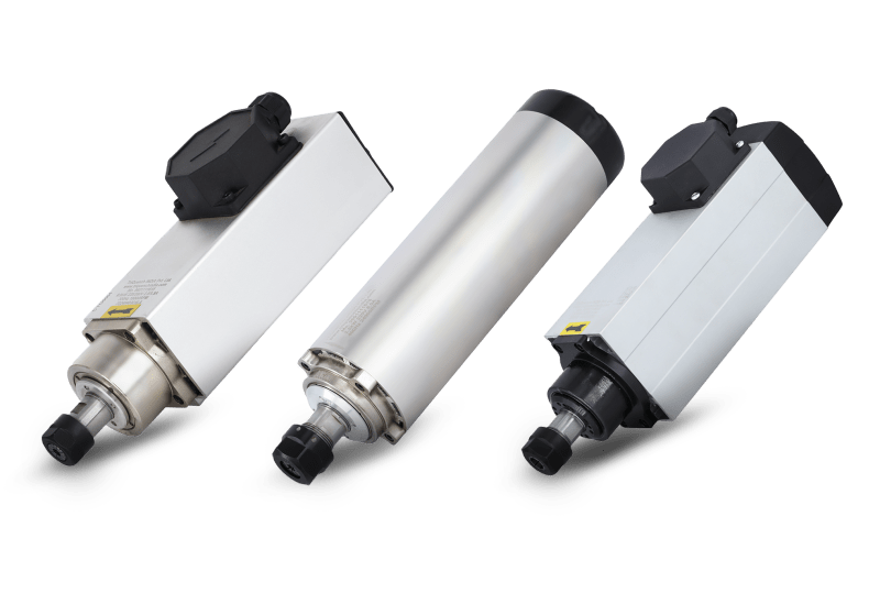 Durable manual tool change MTC spindle motor with standard ER collet integration