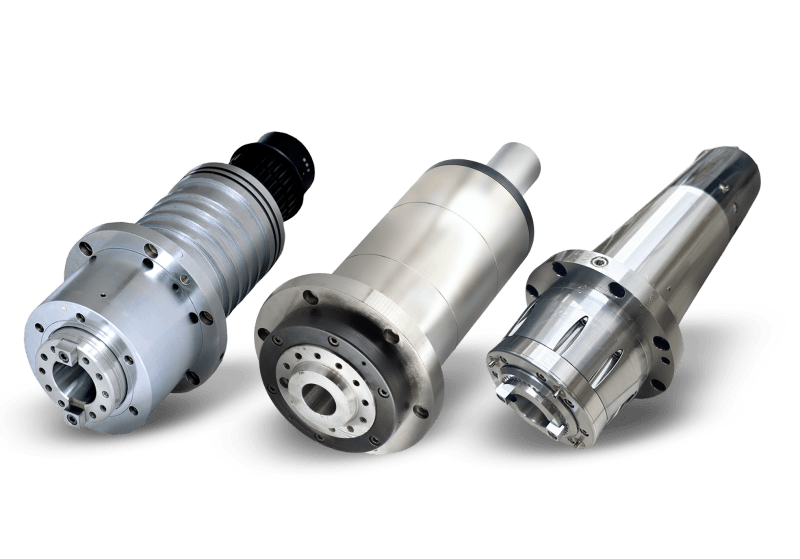 Low runout belt driven CNC spindle motor setup for heavy duty metal machining