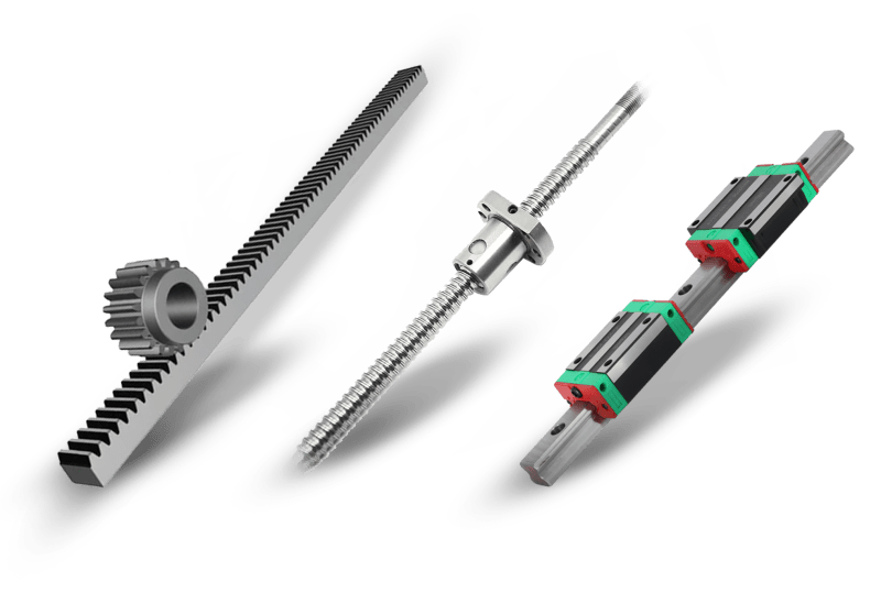 Precision engineered LM linear motion guideways and recirculating ball screw assembly blocks