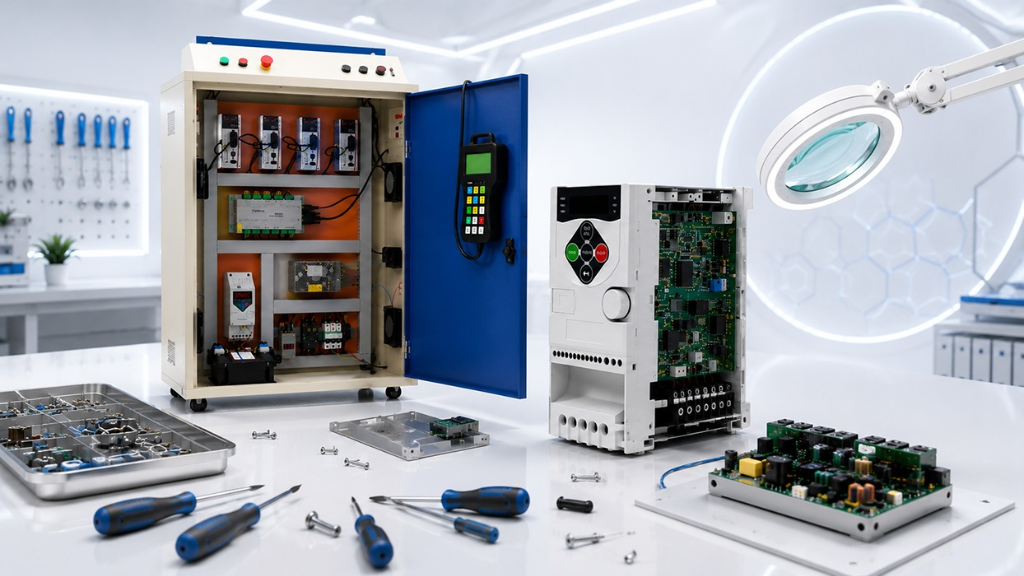 TriQuench CNC Control Panel & VFD Drive Diagnostic Workstation