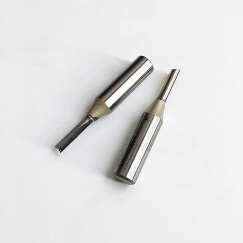TCT Straight Router Bits Tungsten Carbide Two Straight Flutes Cutters for Woodworking
