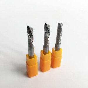 Single Flute Down Cut Spiral Router Bits for Acrylic Plastic Honeycomb Panel Cutting