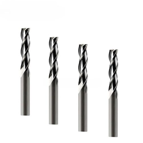 Three Flute Spiral Upcut Router Bits Solid Carbide CNC Plunge End Mills