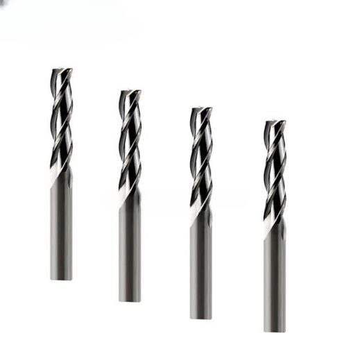 Three Flute Spiral Upcut Router Bits Solid Carbide CNC Plunge End Mills
